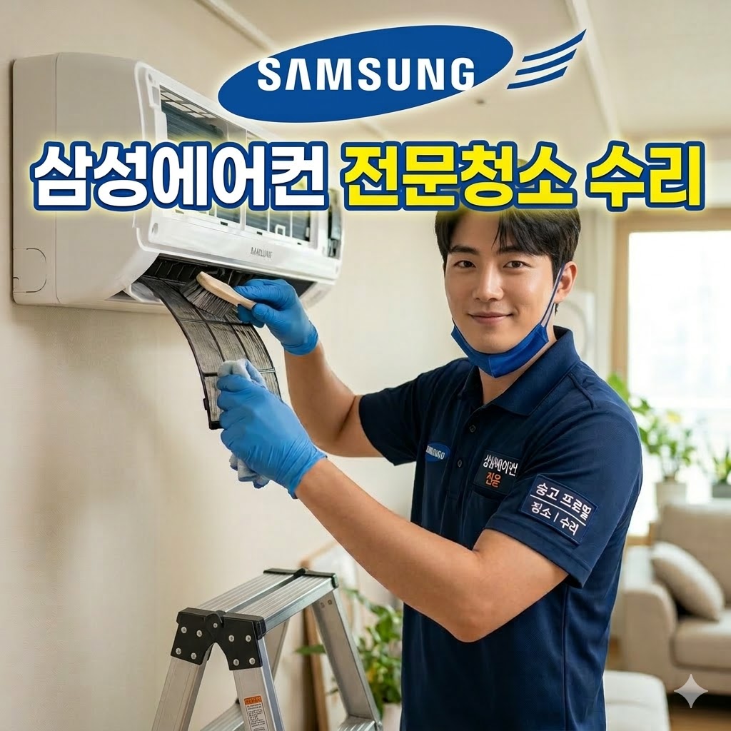 에어컨 청소 작업