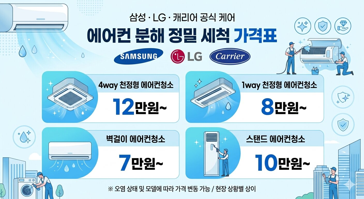 에어컨 청소 작업