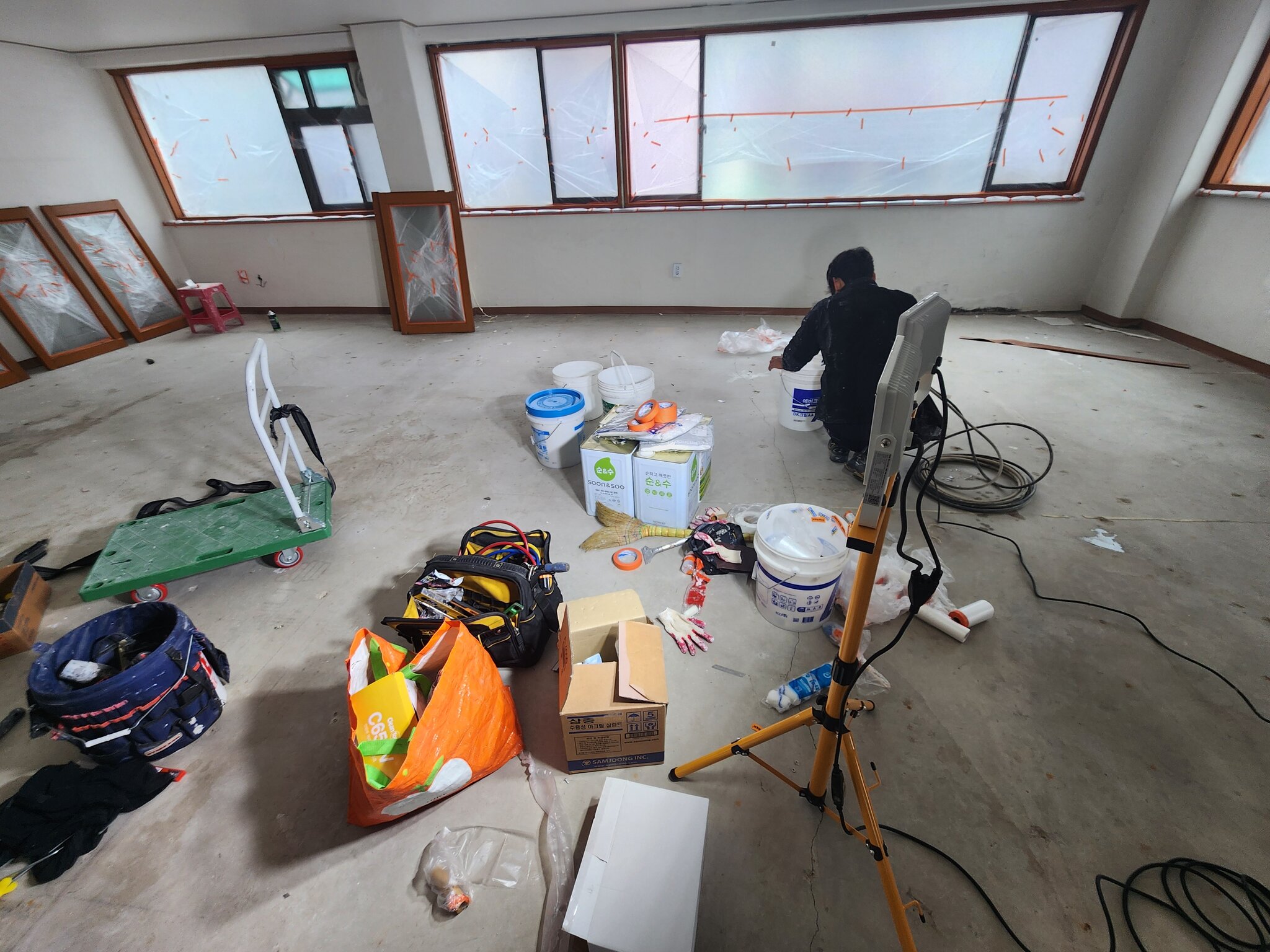 탄성코트/페인트 시공 작업