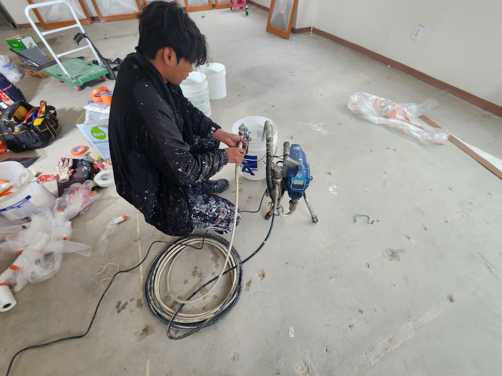 탄성코트/페인트 시공 작업